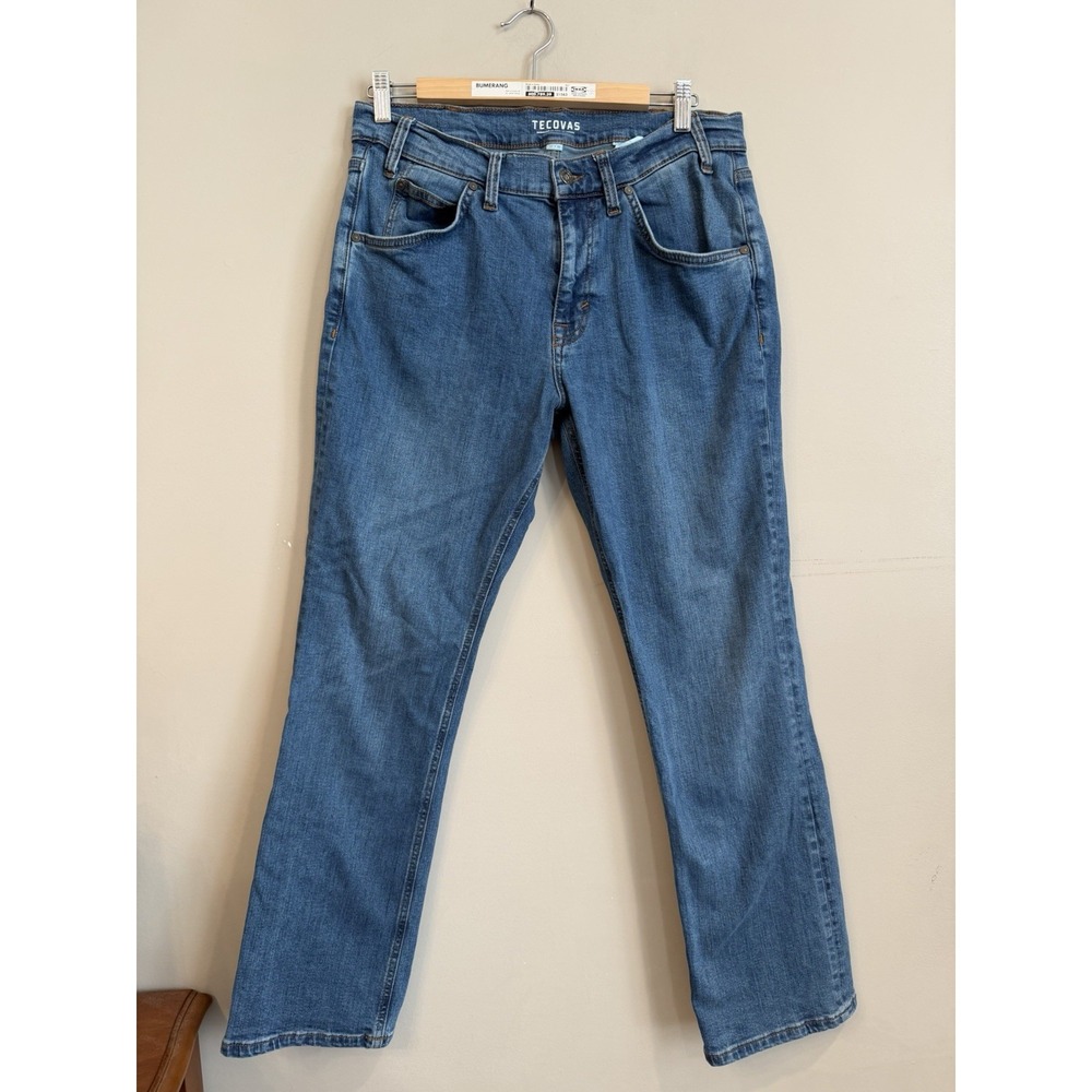 Tecovas Premium Relaxed Fit Jeans Mens 31x30 Medium Wash Western Cowboy Blue EUC
